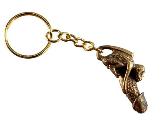 Porte-Clé Singe Zizi En Laiton – Palad Khik Thaïlandais