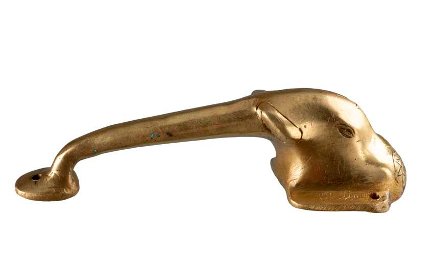 Poignée De Porte Éléphant En Alliage De Cuivre – Artisanat Indien