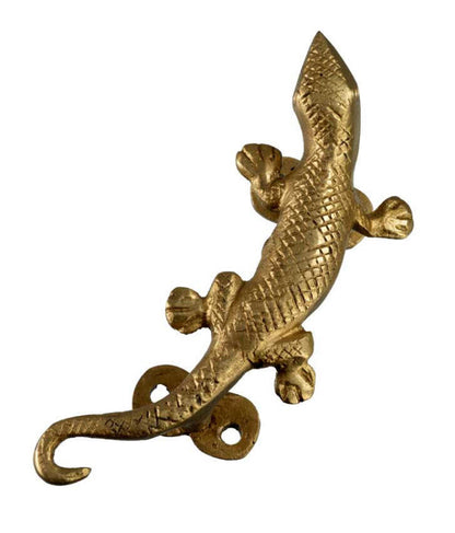 Poignée De Porte Lézard En Alliage De Cuivre – Artisanat Indien