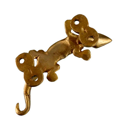 Poignée De Porte Lézard En Alliage De Cuivre – Artisanat Indien