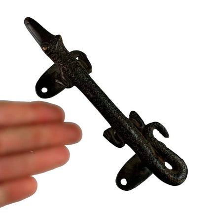 Poignée De Porte Crocodile En Alliage De Cuivre – Accessoire Artisanal Indien