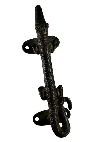 Poignée De Porte Crocodile En Alliage De Cuivre – Accessoire Artisanal Indien