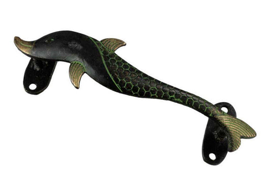 Poignée De Porte Poisson En Alliage De Cuivre – Artisanat Indien