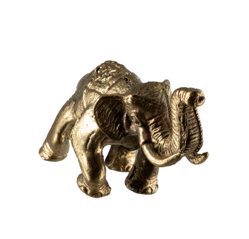 Mini Éléphant En Laiton – Artisanat Thaïlandais