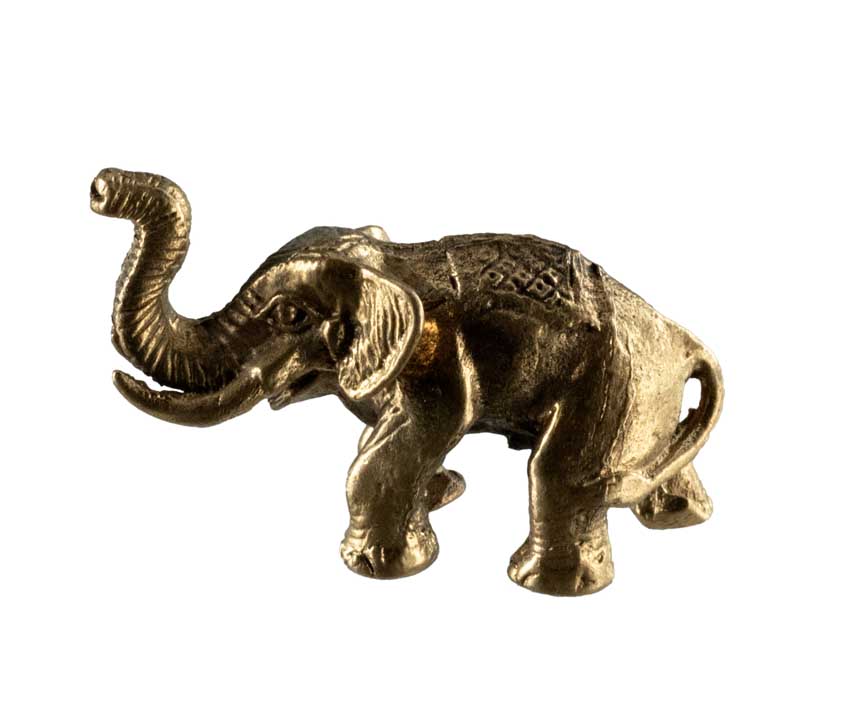 Mini Éléphant En Laiton – Artisanat Thaïlandais
