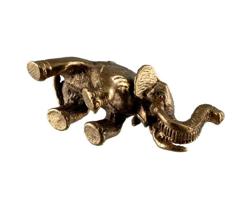 Mini Éléphant En Laiton – Artisanat Thaïlandais