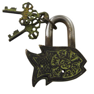 Cadenas Décoratif En Forme De Poisson En Laiton – Artisanat Du Népal