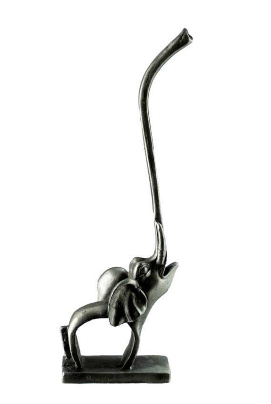 Porte-Bague Éléphant En Métal – Trompe En L’Air, Artisanat Grec