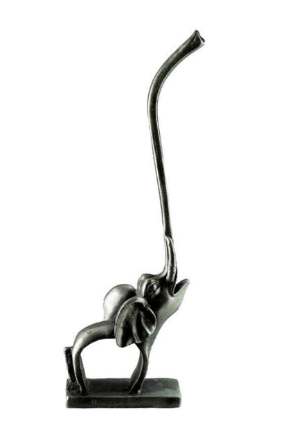 Porte-Bague Éléphant En Métal – Trompe En L’Air, Artisanat Grec