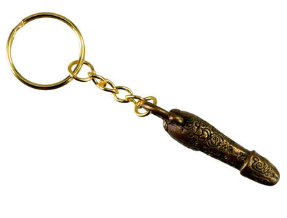 Porte-Clé Zizi Rigolo En Métal – Création Artisanale Thaïlandaise