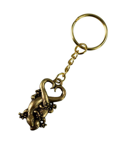 Porte-Clés Couple de Gecko Thaïlandais – Bijou de Sac Original