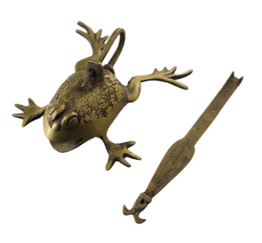 Cadenas Décoratif En Forme De Grenouille En Laiton – Artisanat Du Népal