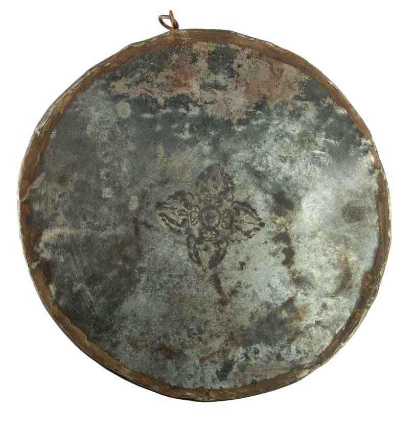 Mandala Bouddha Tibétain En Métal Repoussé – Plaque Murale Spirituelle Du Népal