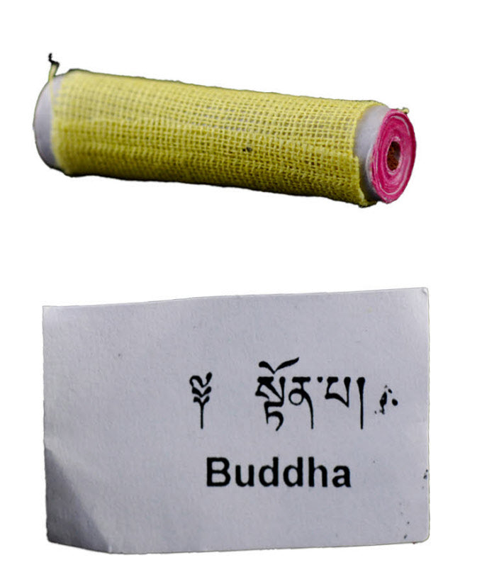 Rouleau de Mantra Tibétain du Bouddha – Prière Bouddhiste de Sagesse et d’Éveil Spirituel