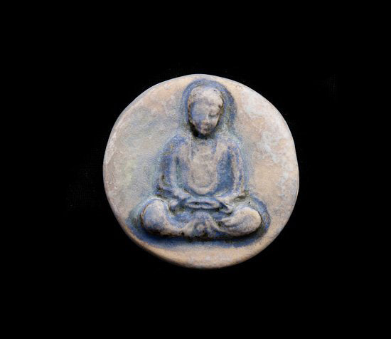 Pendentif Bouddha en Position Lotus en Céramique