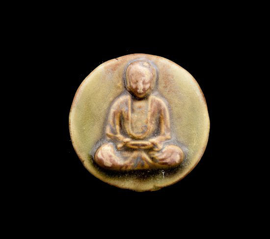 Pendentif Bouddha en Position Lotus en Céramique