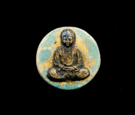 Pendentif Bouddha en Position Lotus en Céramique