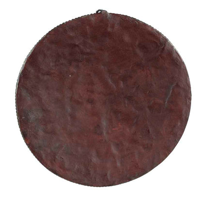 Plaque Murale Mandala Bouddha En Terre Cuite Fibrée – Artisanat Spirituel Du Népal