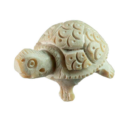 Figurine Tortue Miniature En Stéatite – Artisanat Indien