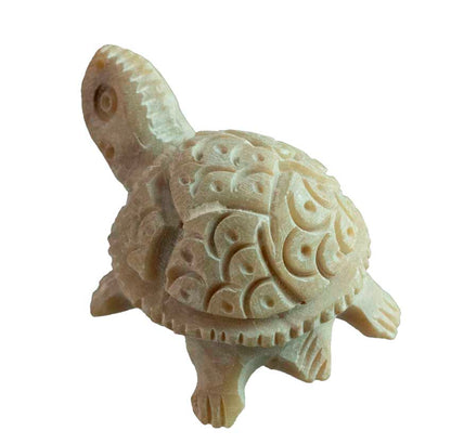 Figurine Tortue Miniature En Stéatite – Artisanat Indien