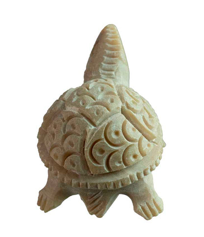 Figurine Tortue Miniature En Stéatite – Artisanat Indien