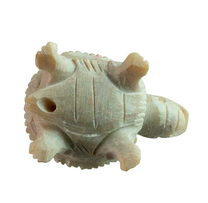 Figurine Tortue Miniature En Stéatite – Artisanat Indien
