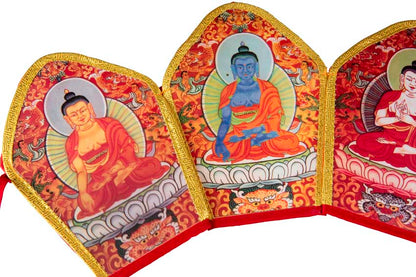Couronne des Cinq Bouddhas Tathagata – Coiffe Bouddhiste Tibétaine du Népal
