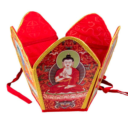 Couronne des Cinq Bouddhas Tathagata – Coiffe Bouddhiste Tibétaine du Népal
