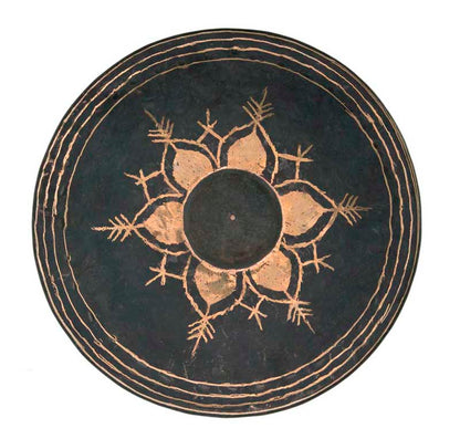Gong birman artisanal – 28 cm en métal martelé à la main - Note La ou A