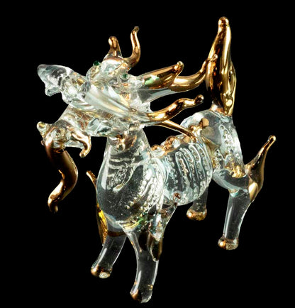 Figurine Dragon en Verre – Sculpture Décorative et Symbolique