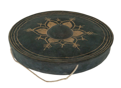 Gong birman artisanal – 28 cm en métal martelé à la main - Note La ou A