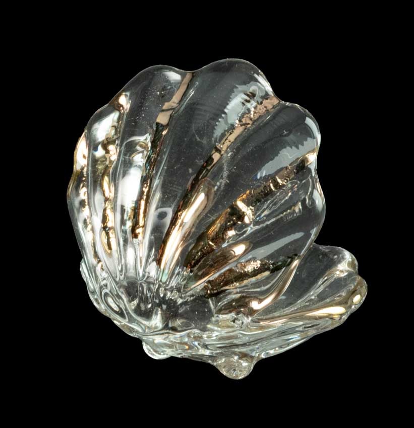 Figurine Coquillage avec Perle Dorée en Verre – Décoration Marine