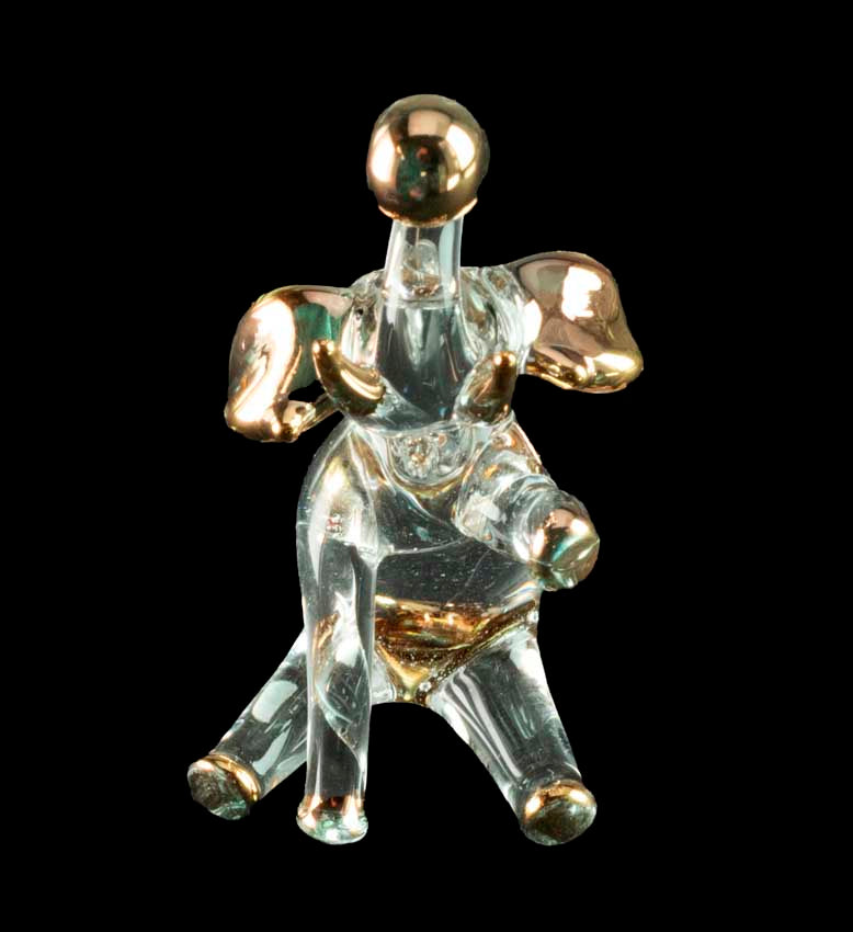 Figurine Éléphant en Verre – Sculpture Décorative et Symbolique