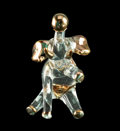 Figurine Éléphant en Verre – Sculpture Décorative et Symbolique