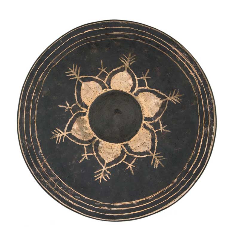 Gong birman artisanal – 28 cm en métal martelé à la main (note Mi / E)