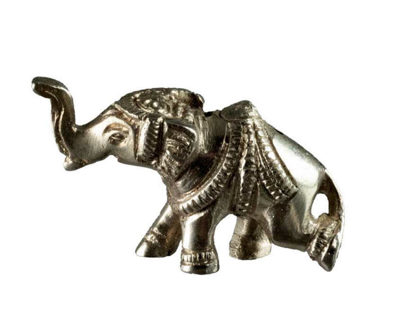 Porte-Bâtonnet D’Encens Éléphant En Métal – Artisanat Indien