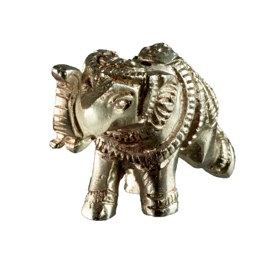 Porte-Bâtonnet D’Encens Éléphant En Métal – Artisanat Indien