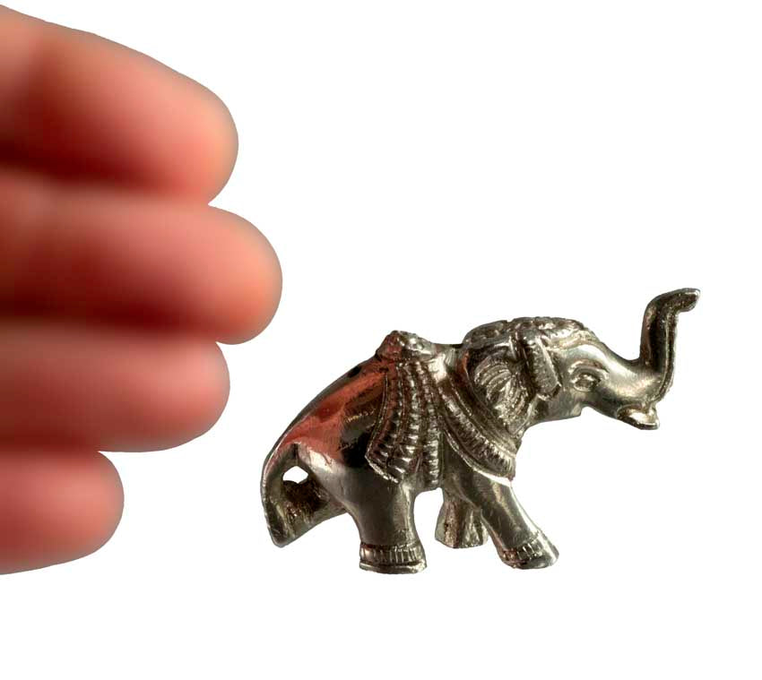 Porte-Bâtonnet D’Encens Éléphant En Métal – Artisanat Indien