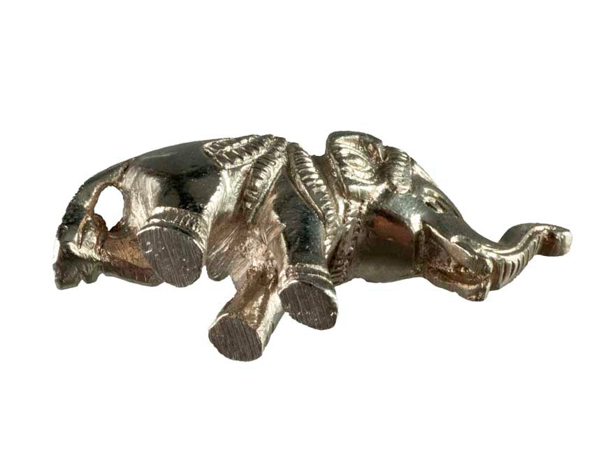 Porte-Bâtonnet D’Encens Éléphant En Métal – Artisanat Indien