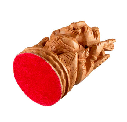 Figurine Ganesh En Bois – Artisanat Indien Fait Main