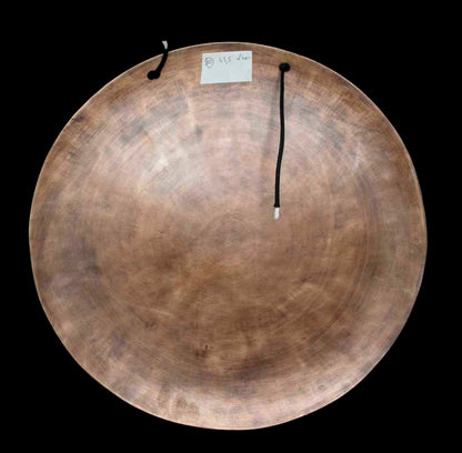 Gong Tibétain Bouddhiste Double Vajra Gravé du Népal