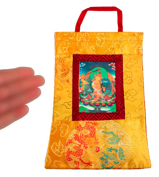 Thangka Miniature Manjushri – Art Spirituel Du Népal