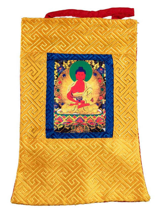 Thangka Miniature Bouddha Amitabha – Art Spirituel Du Népal