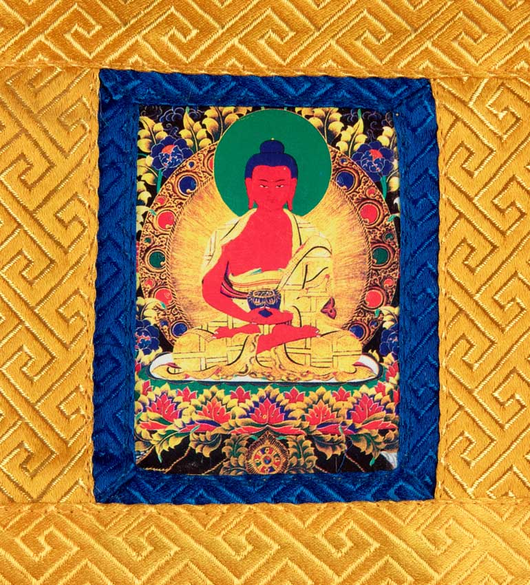 Thangka Miniature Bouddha Amitabha – Art Spirituel Du Népal