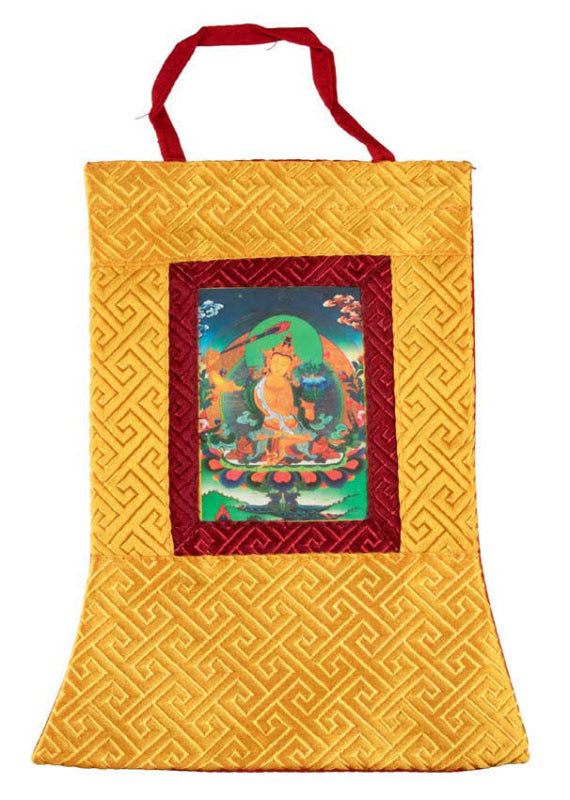 Thangka Miniature Manjushri – Art Spirituel Du Népal