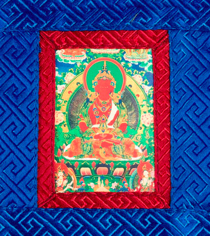 Thangka Miniature Bouddha Amitayus – Art Spirituel Du Népal