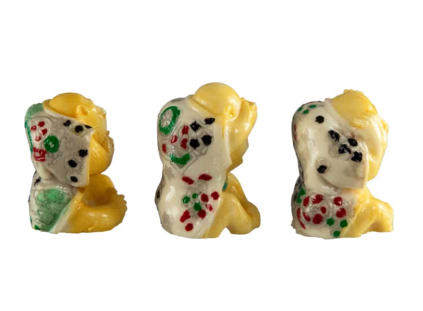 3 Singes De La Sagesse – Figurines En Résine