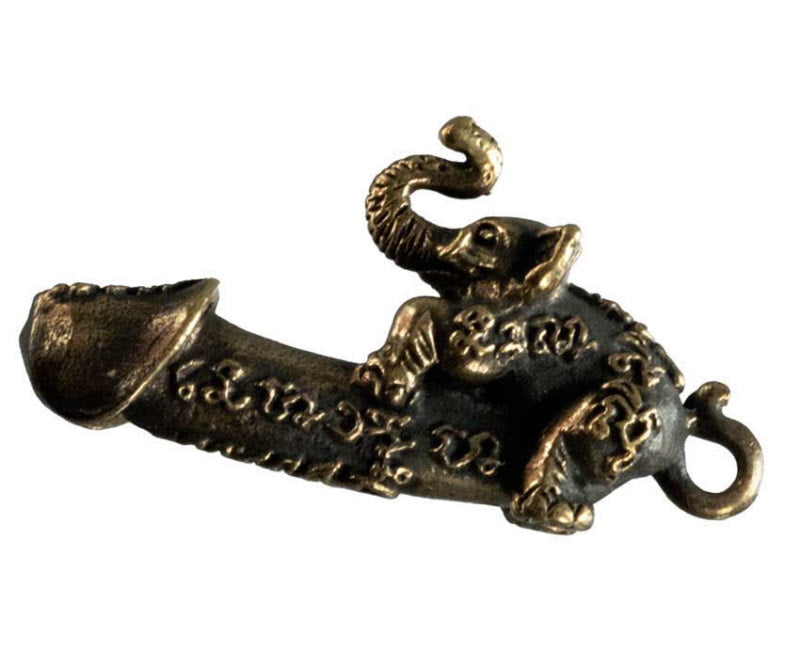 Porte-Clé Zizi Éléphant Yant – Artisanat Thaïlandais