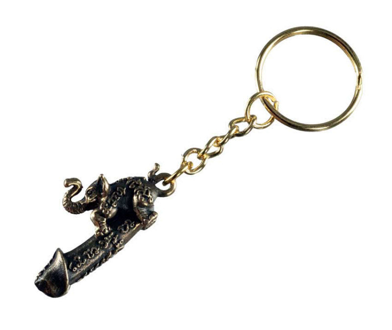 Porte-Clé Zizi Éléphant Yant – Artisanat Thaïlandais