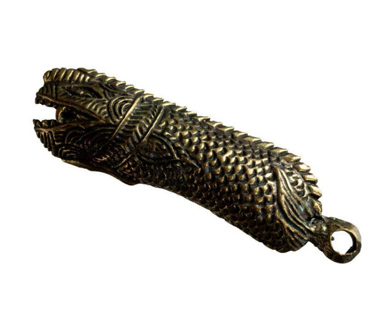 Porte-Clé Zizi Arowana En Laiton – Artisanat Thaïlandais